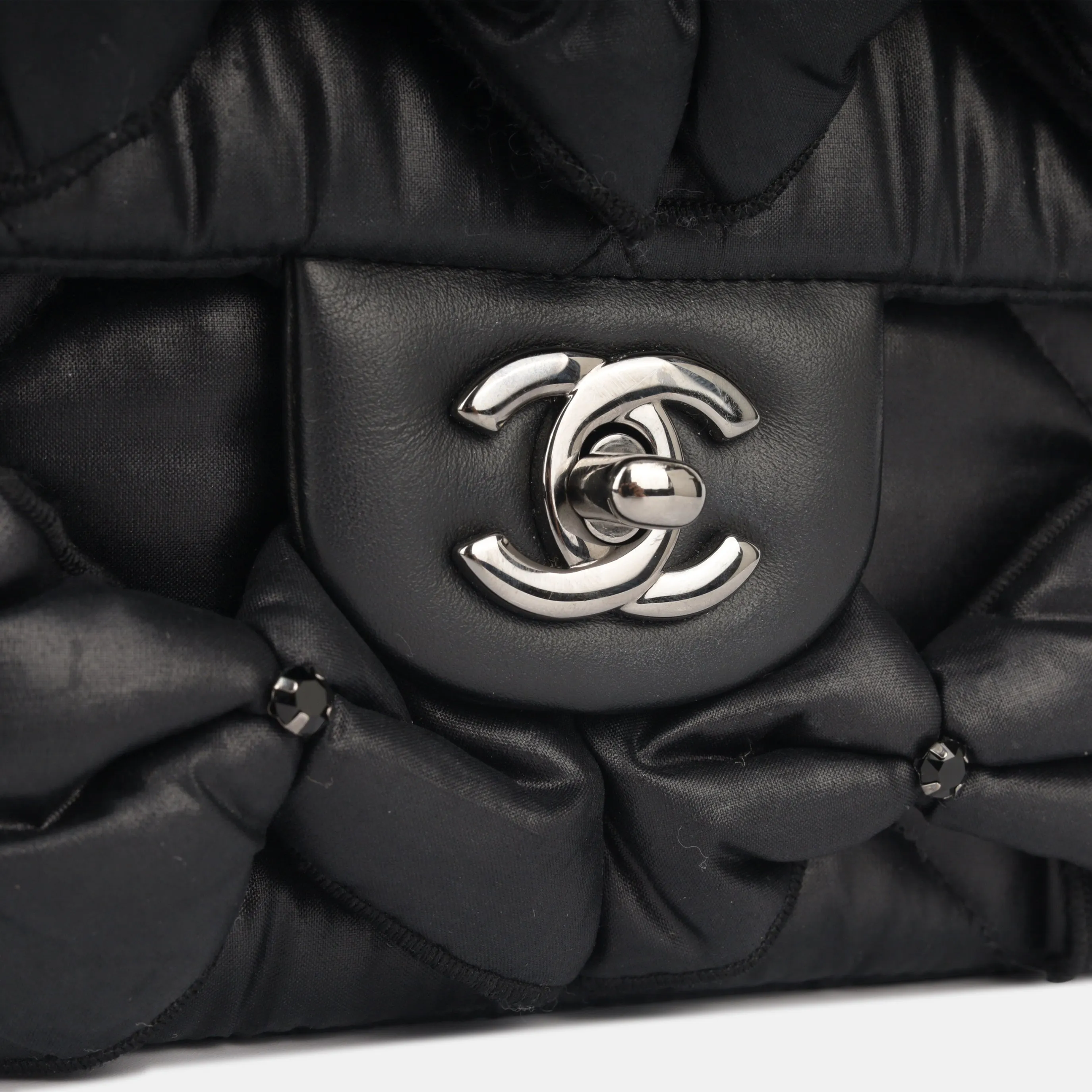 Chanel Seasonal Draped Fabric Flap
