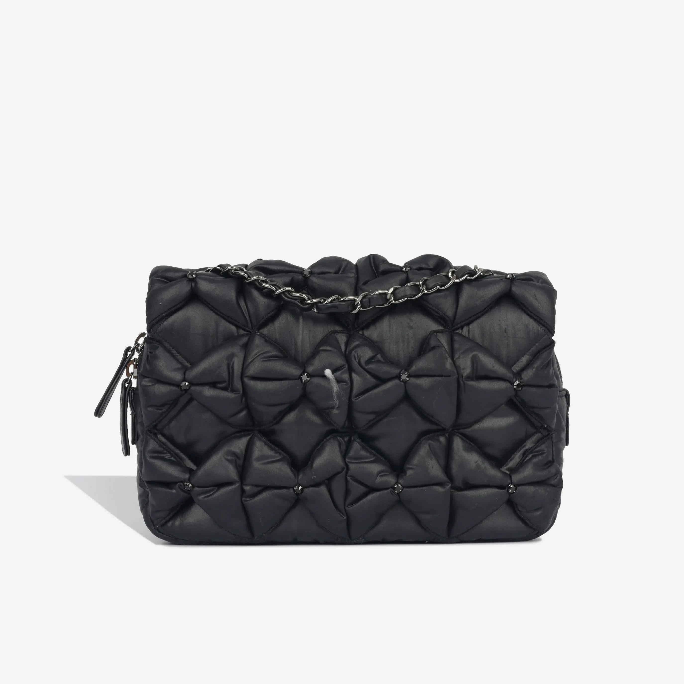 Chanel Seasonal Draped Fabric Flap