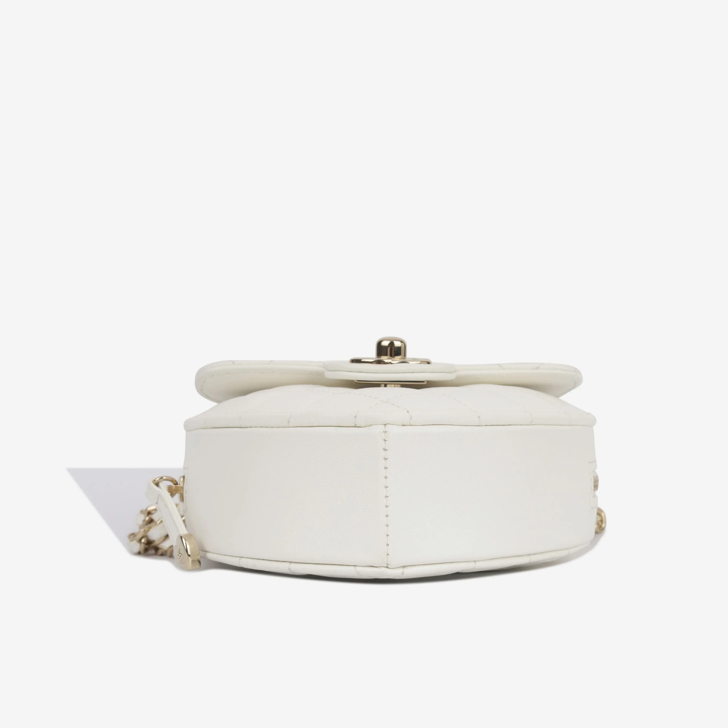 Chanel Small Heart Bag - White