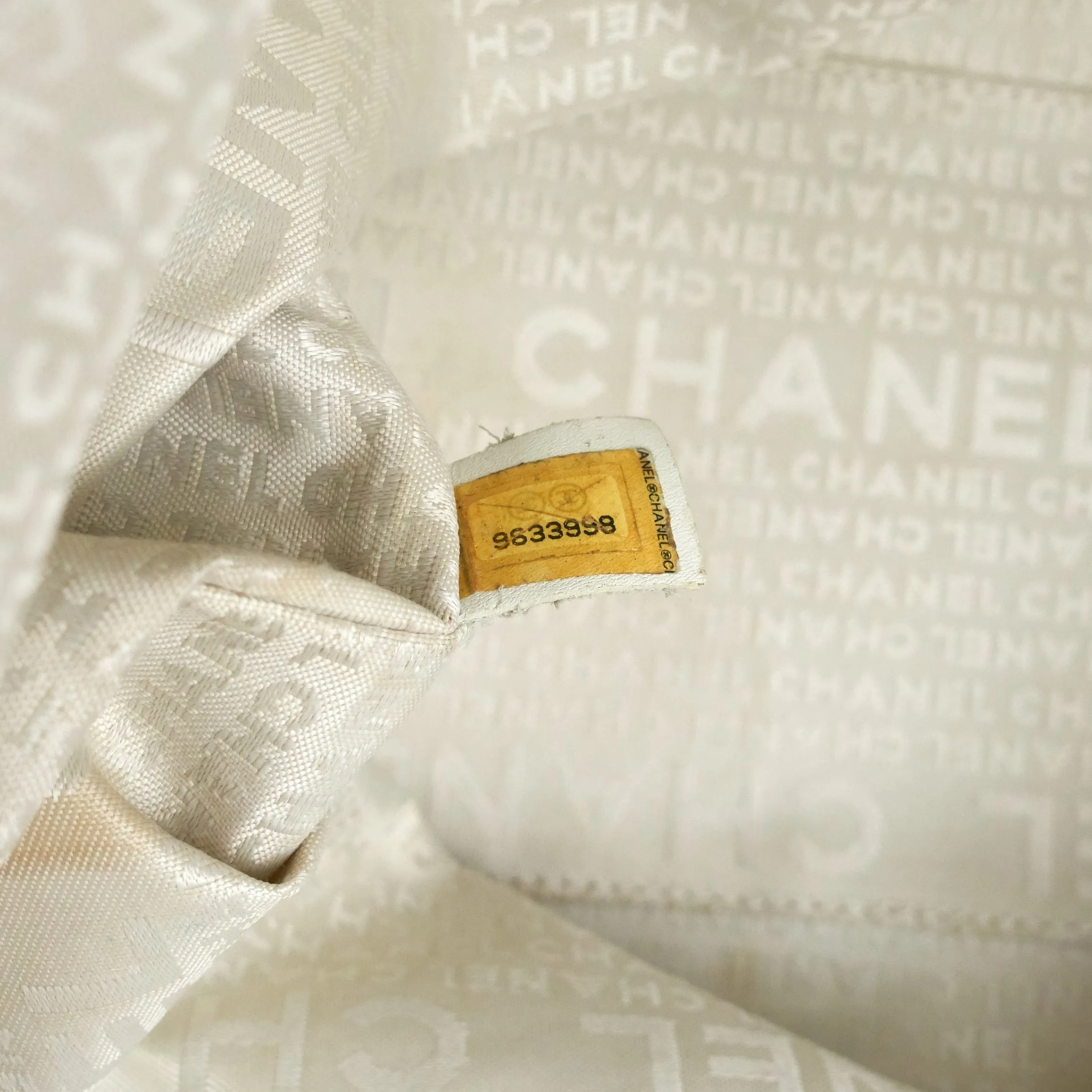 Cruise Line No. 5 Medium Quilted Canvas Shopping Tote Bag