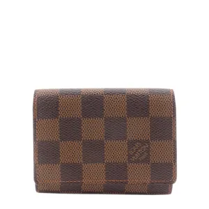 Damier Ebene Canvas Card Holder