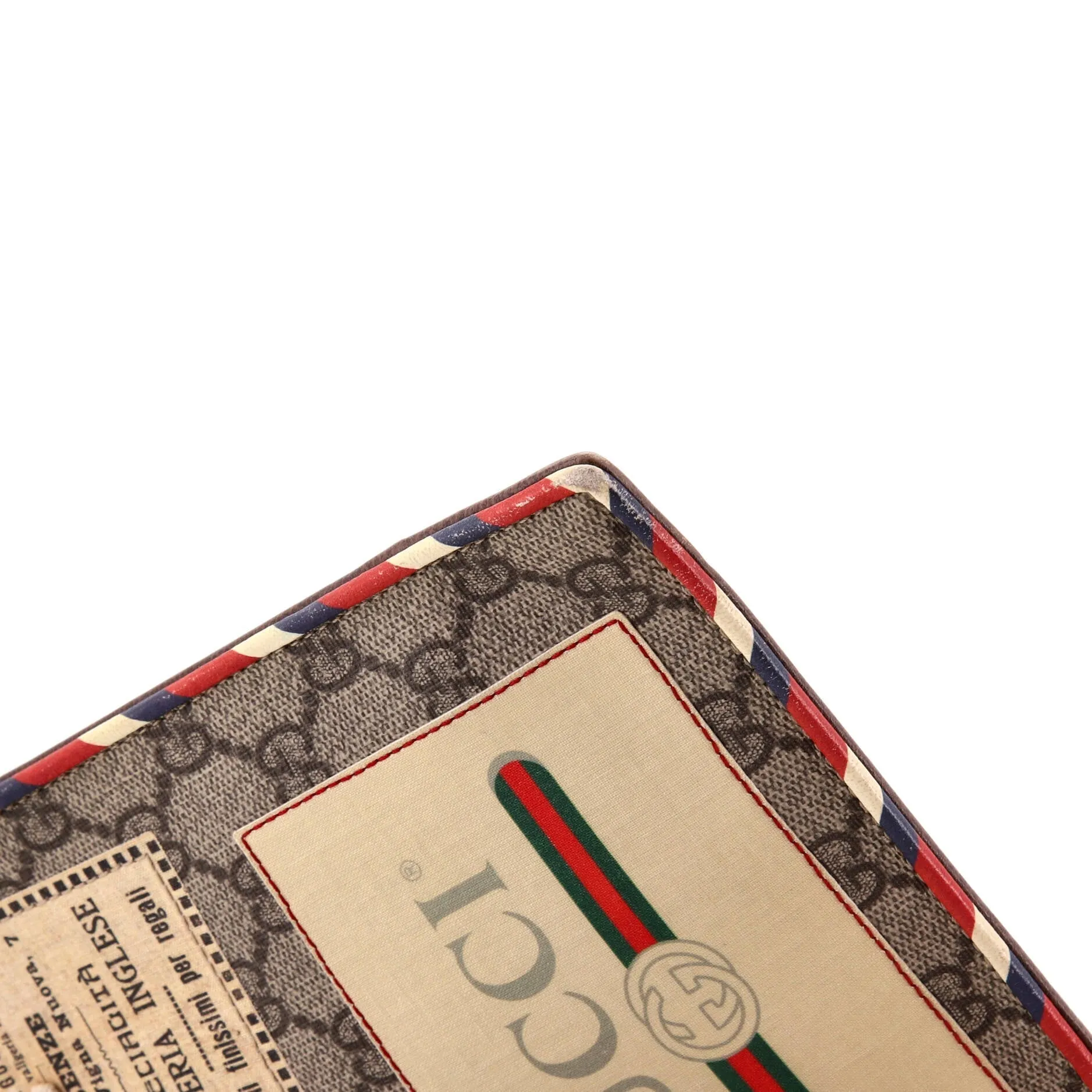 Gucci Courrier Pouch Gg Coated Canvas