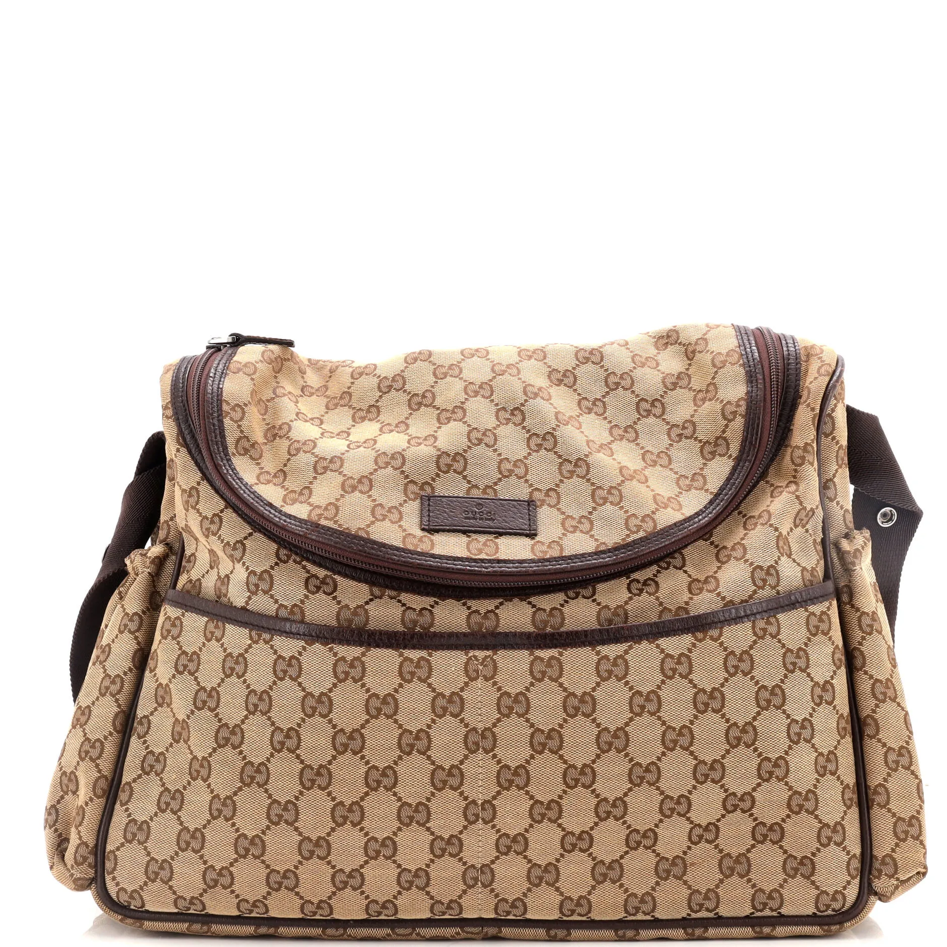 Gucci Diaper Crossbody Bag Gg Canvas