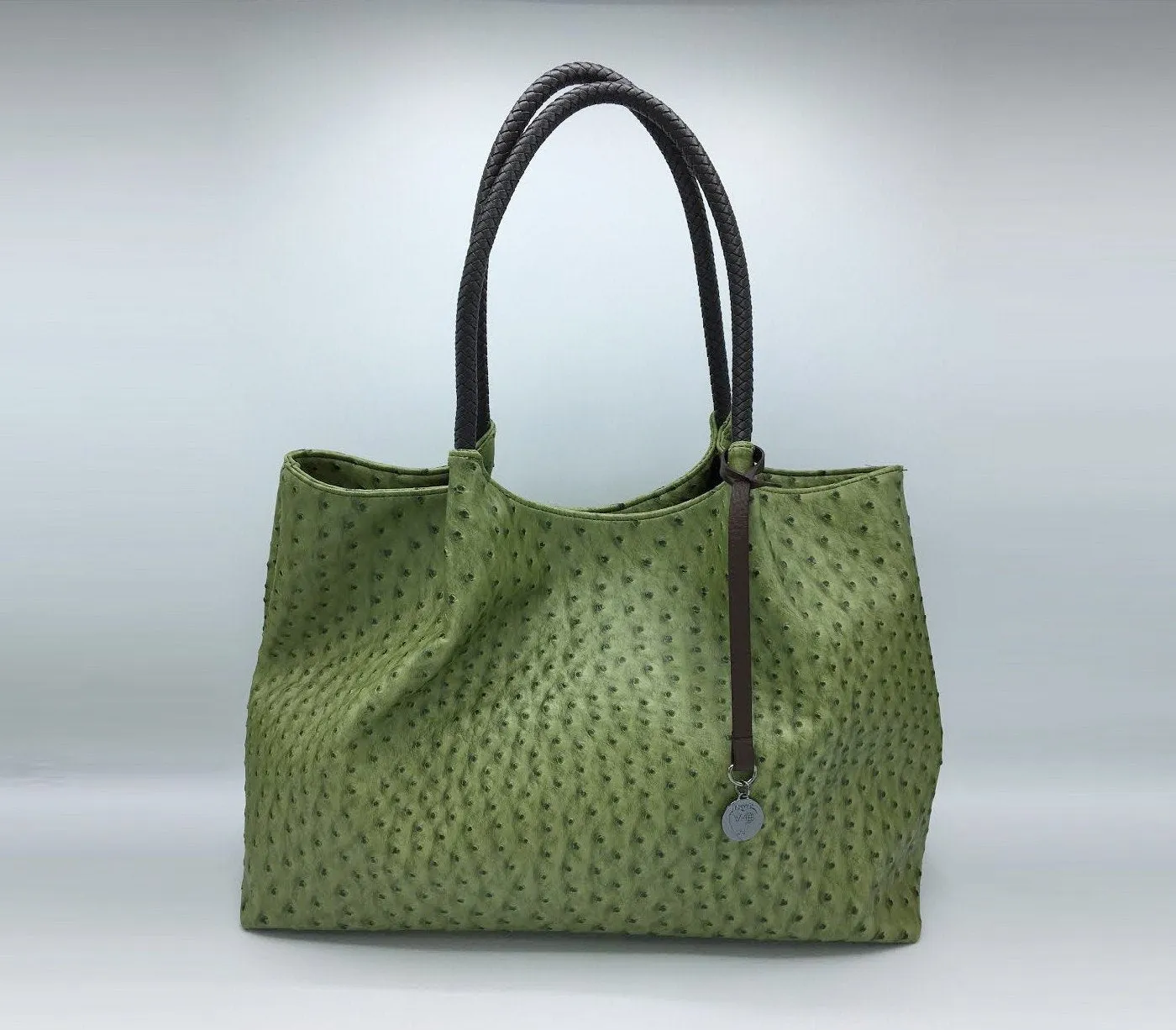 Gunas New York Naomi White Vegan Leather Tote Bag