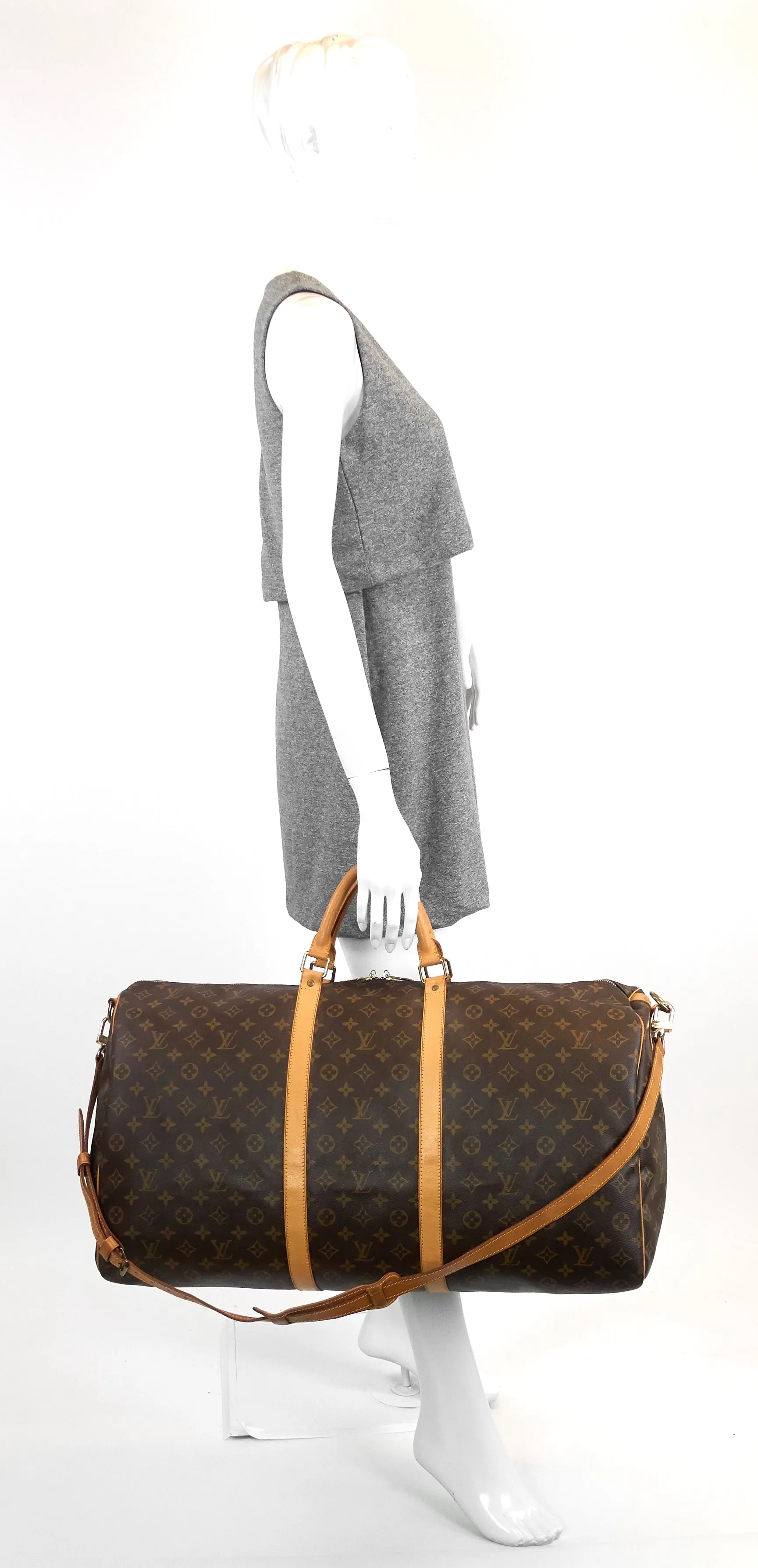 Keepall 60 Bandouliere Monogram Canvas Bag