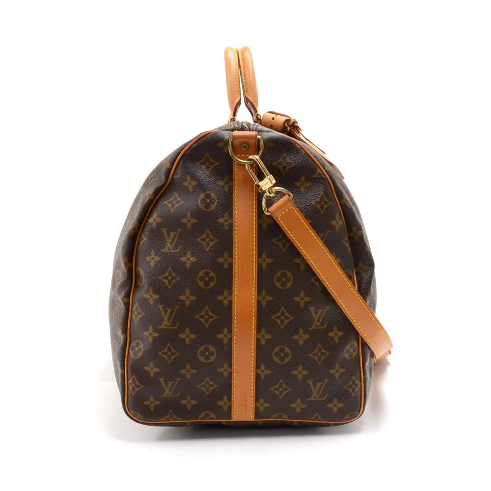 Keepall 60 Bandouliere Monogram Canvas Travel Bag with Strap