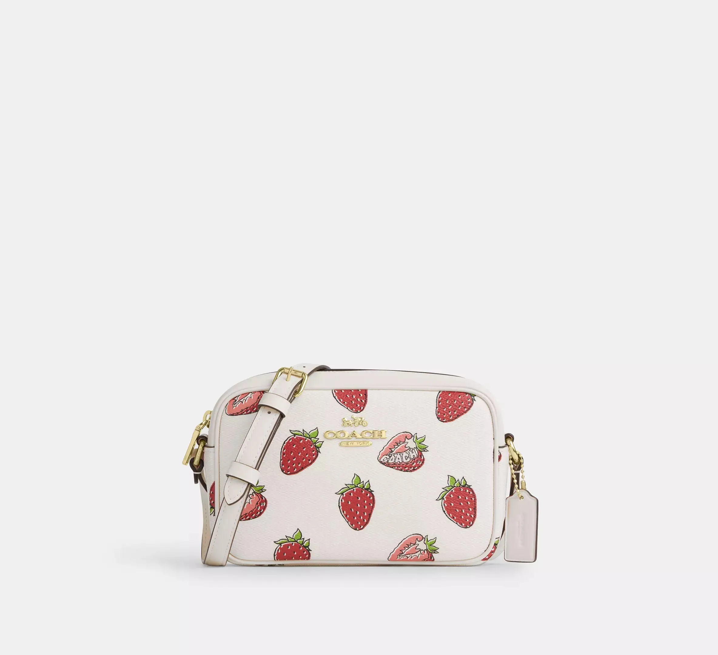 Mini Jamie Camera Bag With Strawberry Print