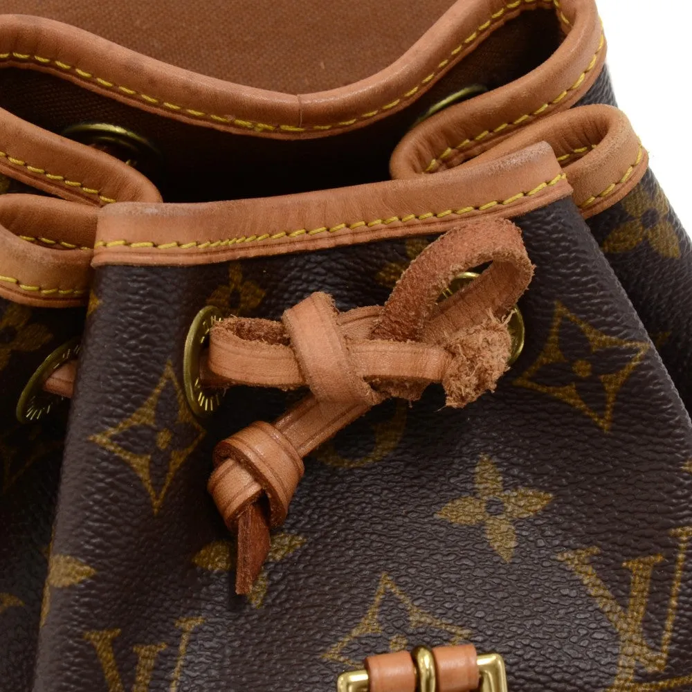 Mini Montsouris Monogram Canvas Backpack Bag