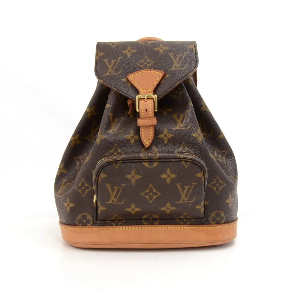 Mini Montsouris Monogram Canvas Backpack Bag