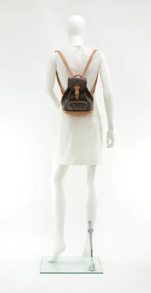 Mini Montsouris Monogram Canvas Backpack Bag
