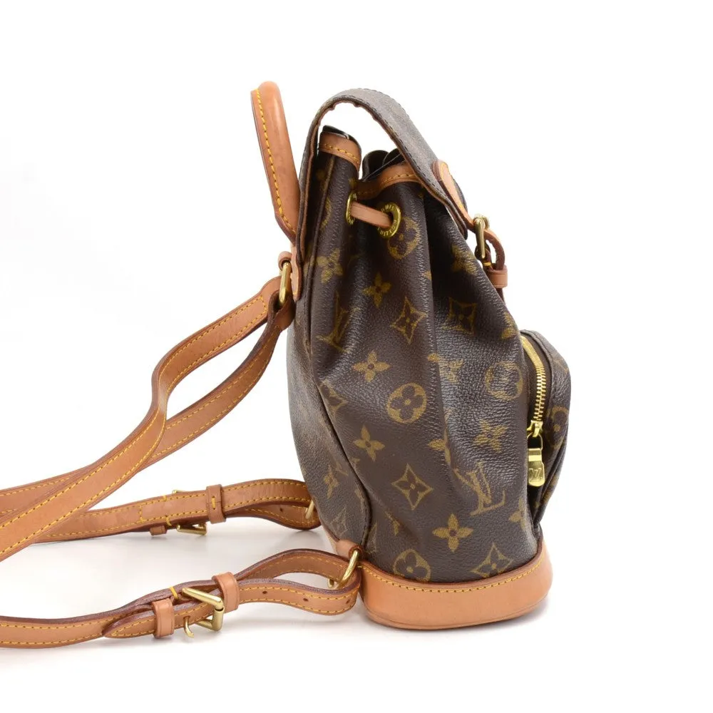 Mini Montsouris Monogram Canvas Backpack Bag
