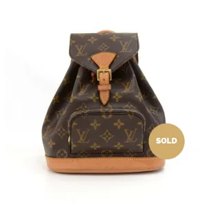 Mini Montsouris Monogram Canvas Backpack Bag