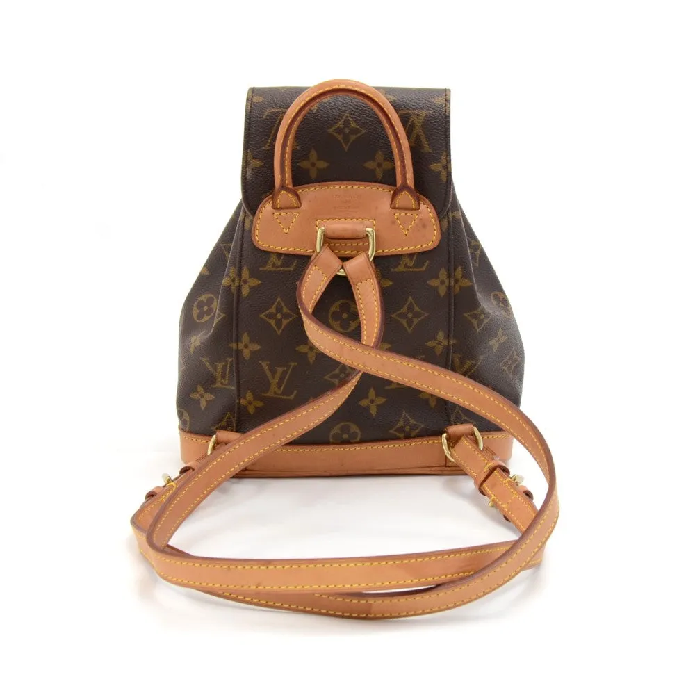 Mini Montsouris Monogram Canvas Backpack Bag