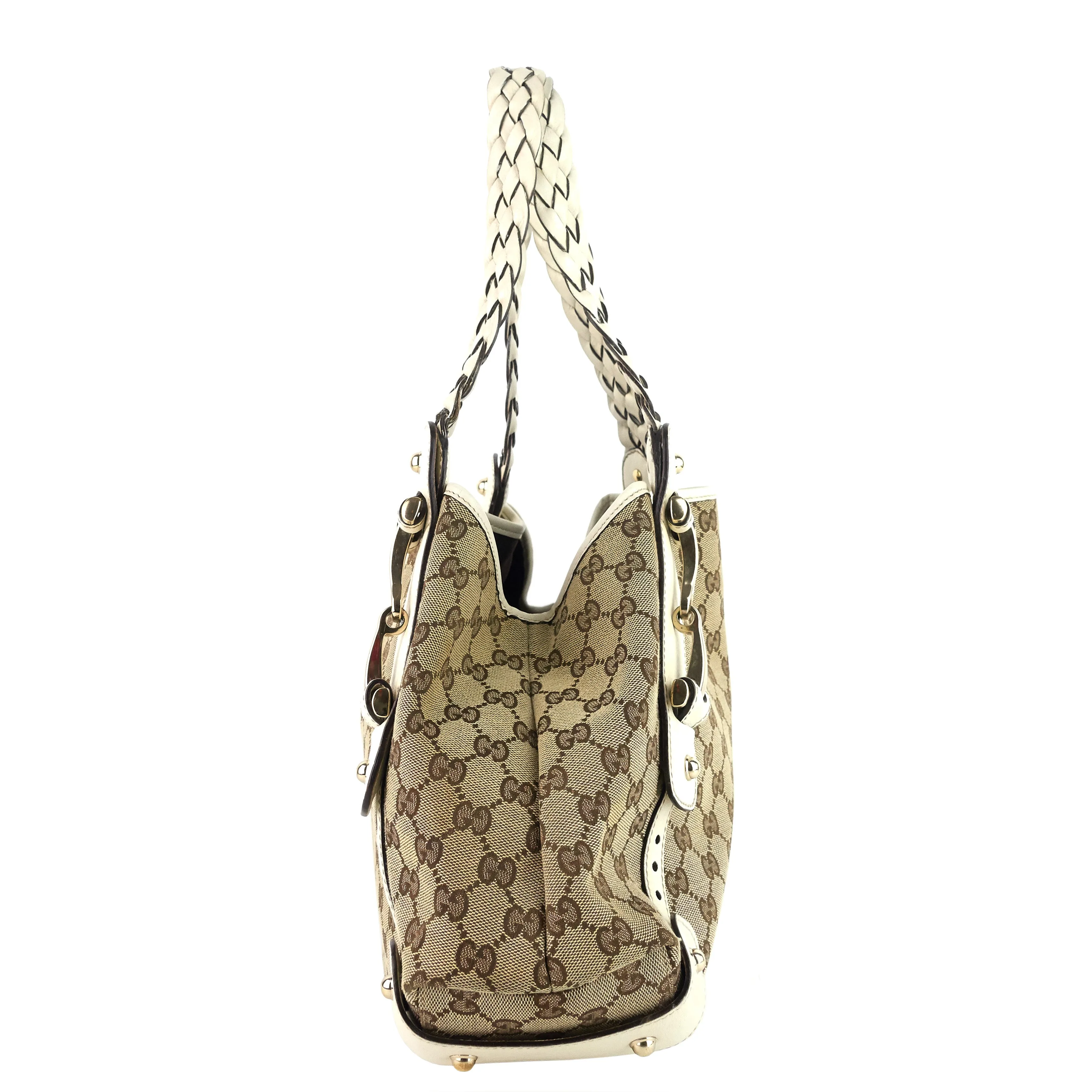 Pelham Monogram Canvas Hobo Bag