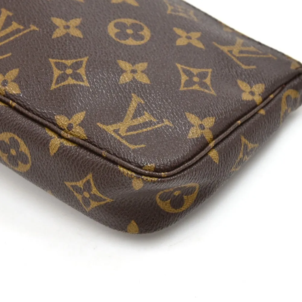 Pochette Accessoires Monogram Canvas Bag with Canvas Strap