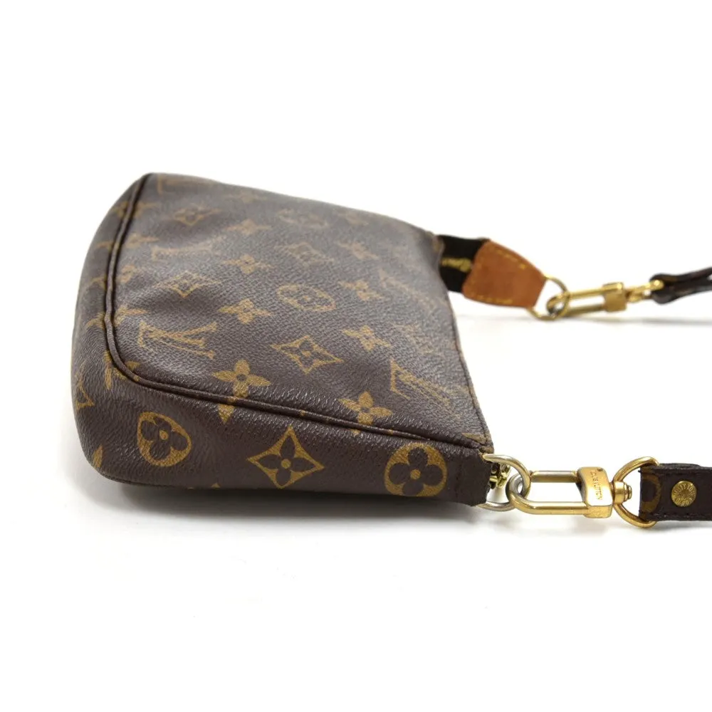 Pochette Accessoires Monogram Canvas Bag with Canvas Strap