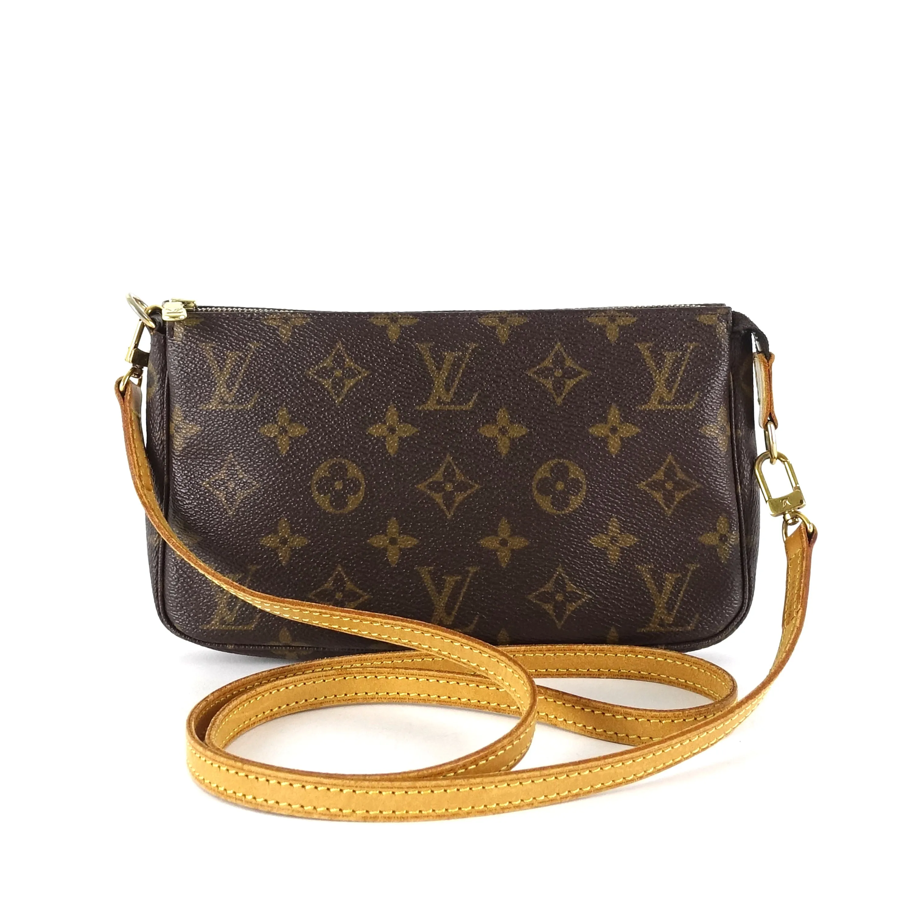 Pochette Accessoires Monogram Canvas Bag with Long Strap