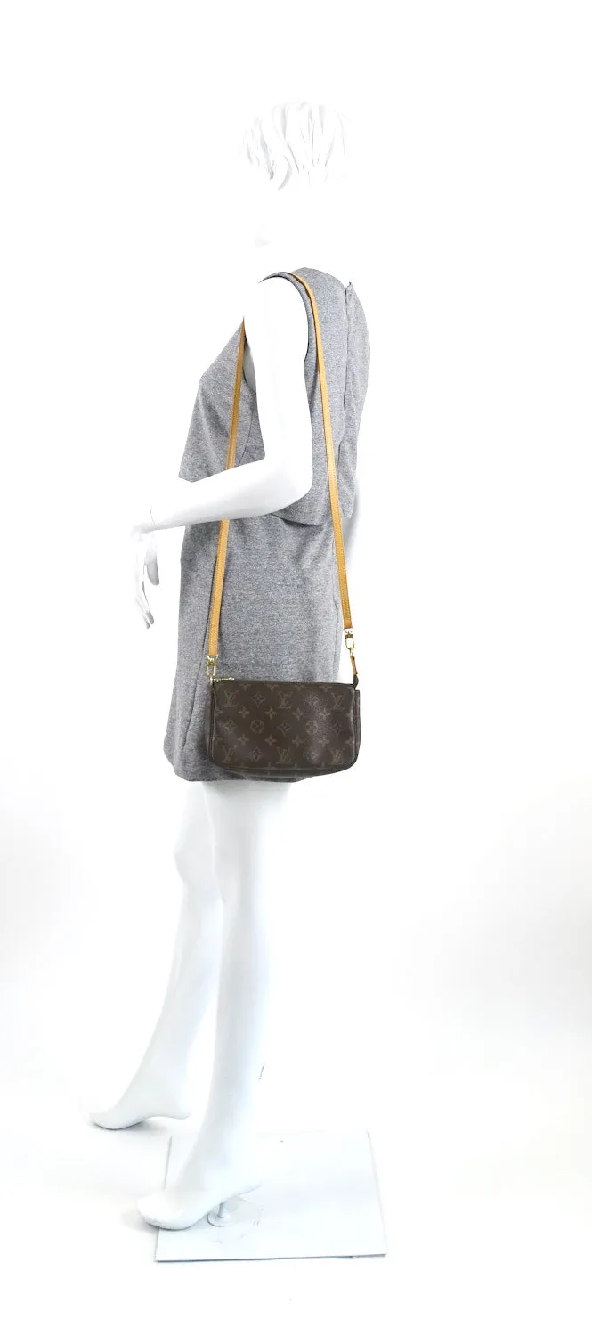 Pochette Accessoires Monogram Canvas Bag with Long Strap