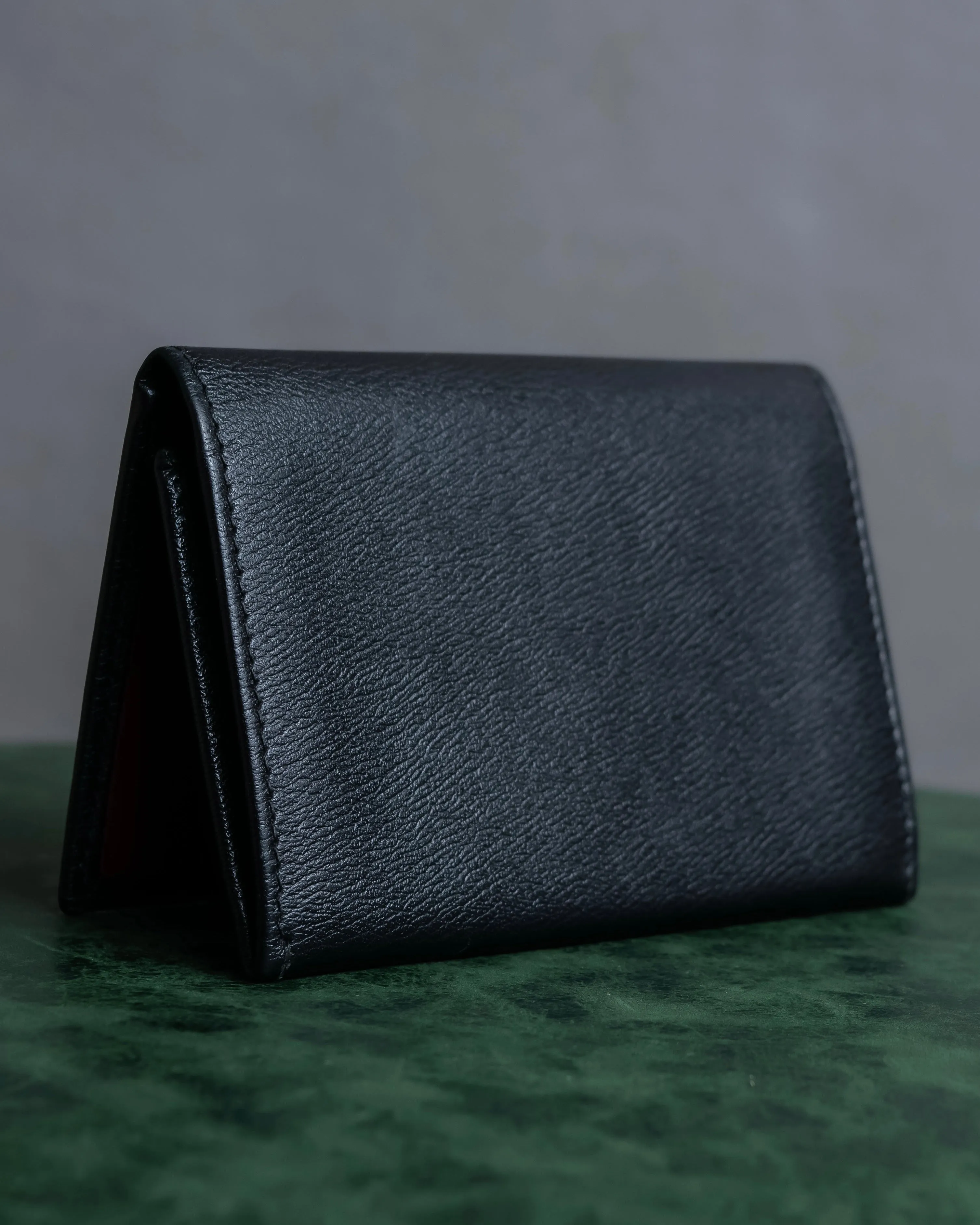 "LOEWE" Anagram logo engraved leather card case