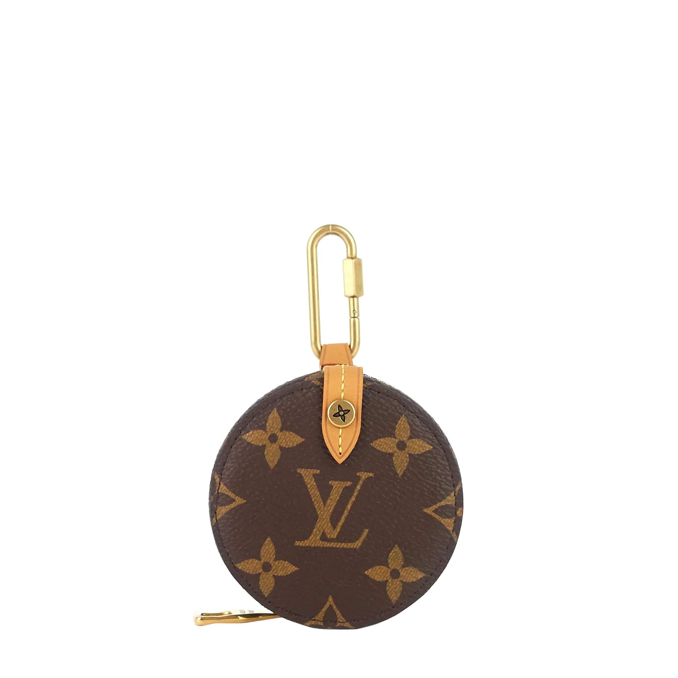 Round Monogram Canvas Coin Case