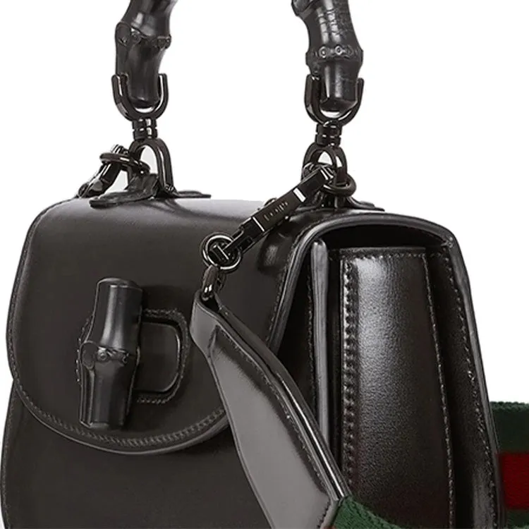 (WMNS) Gucci Bamboo 1947 Mini Top Handle Bag 'Black' 686864-10ODP-1060