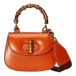 (WMNS) Gucci Bamboo 1947 Mini Top Handle Bag 'Orange' 686864-10ODT-7768