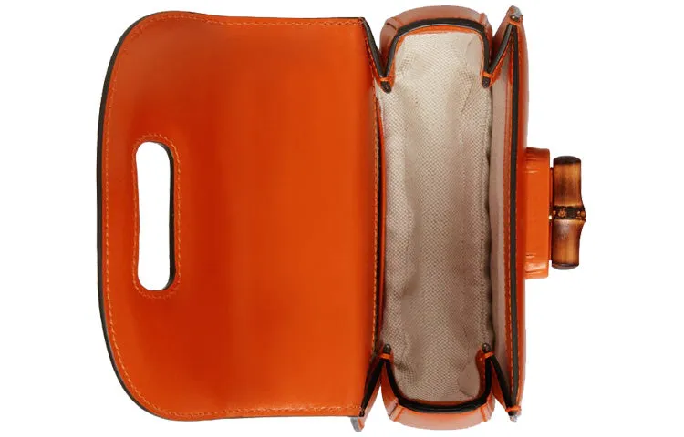 (WMNS) Gucci Bamboo 1947 Mini Top Handle Bag 'Orange' 686864-10ODT-7768