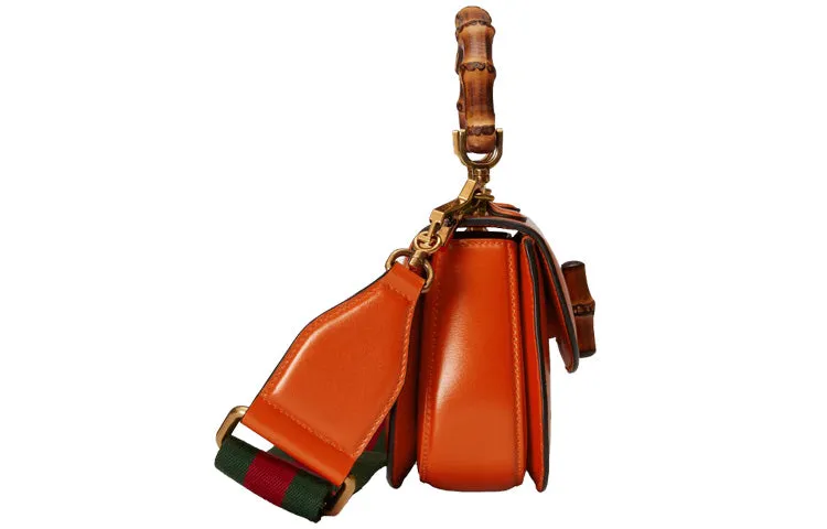 (WMNS) Gucci Bamboo 1947 Mini Top Handle Bag 'Orange' 686864-10ODT-7768