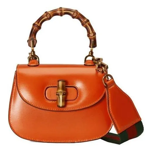(WMNS) Gucci Bamboo 1947 Mini Top Handle Bag 'Orange' 686864-10ODT-7768