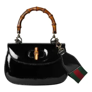 (WMNS) Gucci Bamboo 1947 Small Top Handle Bag 'Black' 675797-AADHF-1060