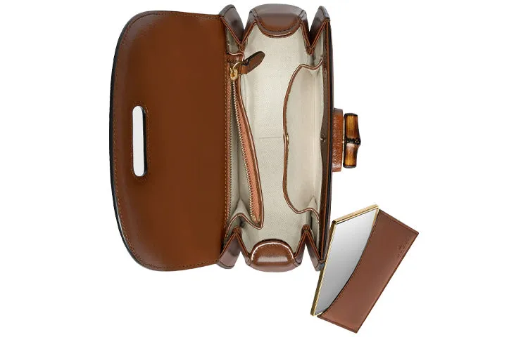 (WMNS) Gucci Bamboo 1947 Small Top Handle Bag 'Brown' 675797-10ODT-2579