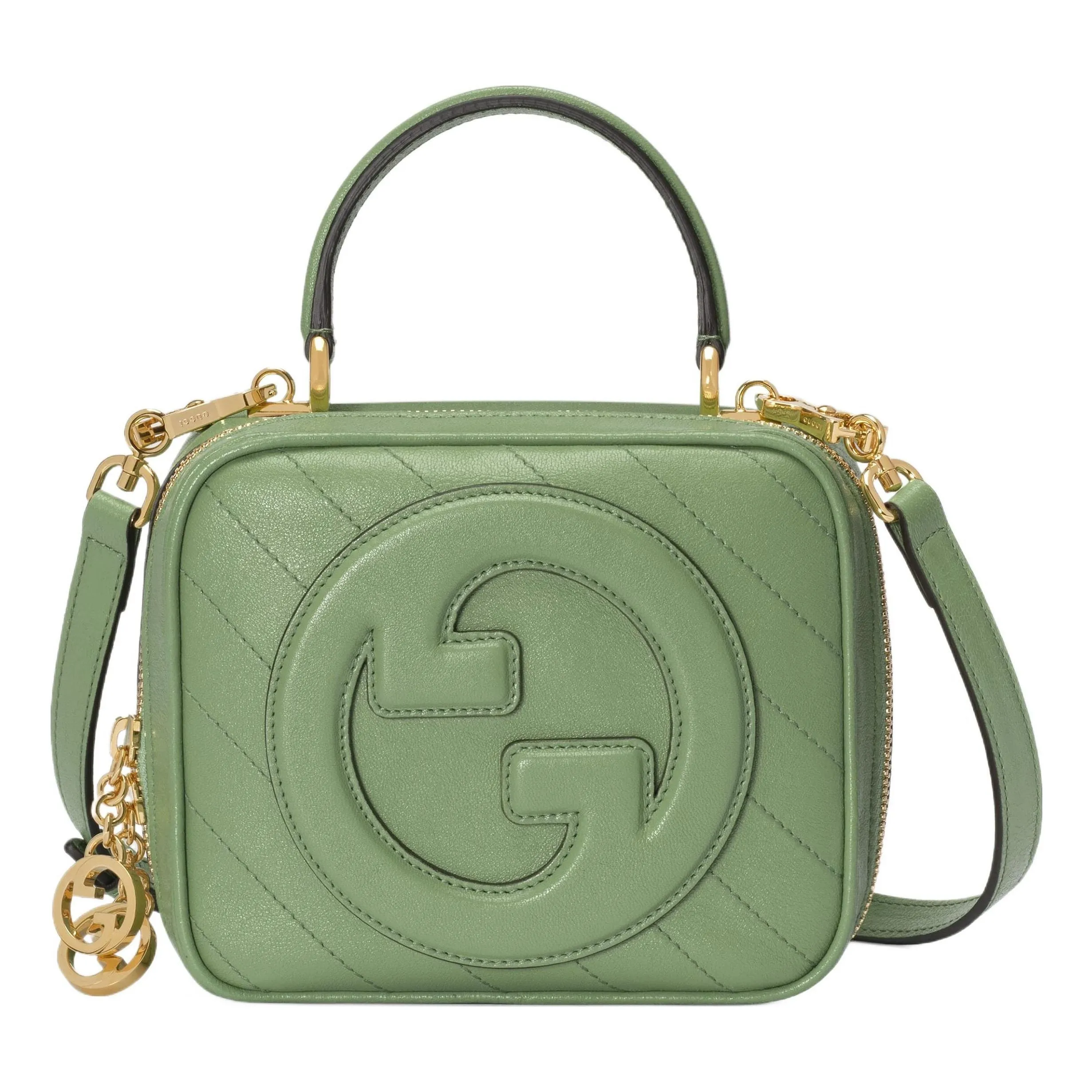 (WMNS) Gucci Blondie Top Handle Bag 'Green Soil Grass' 744434-1IV0G-3509