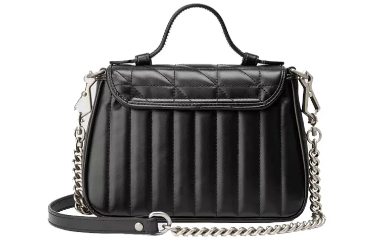 (WMNS) Gucci GG Marmont Mini Top Handle Bag 'Black' 583571-UM8AN-1000