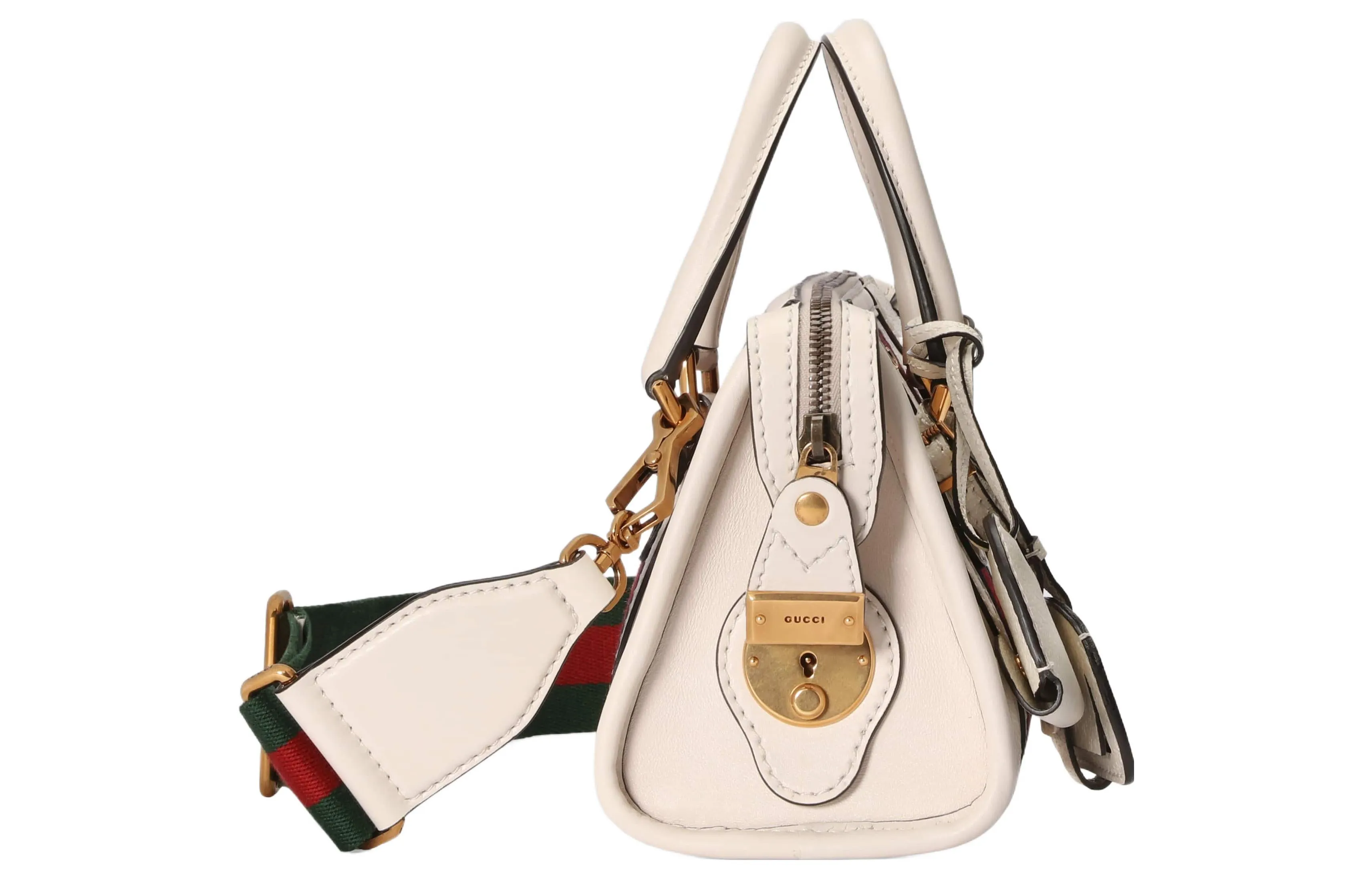 (WMNS) Gucci Mini Top Handle Bag With Double G 'White' 715771-AAA0O-9041